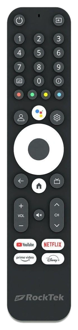 Rocktek GX1 balso pultas su YouTube, Netflix, Prime Video ir Disney+ mygtukais