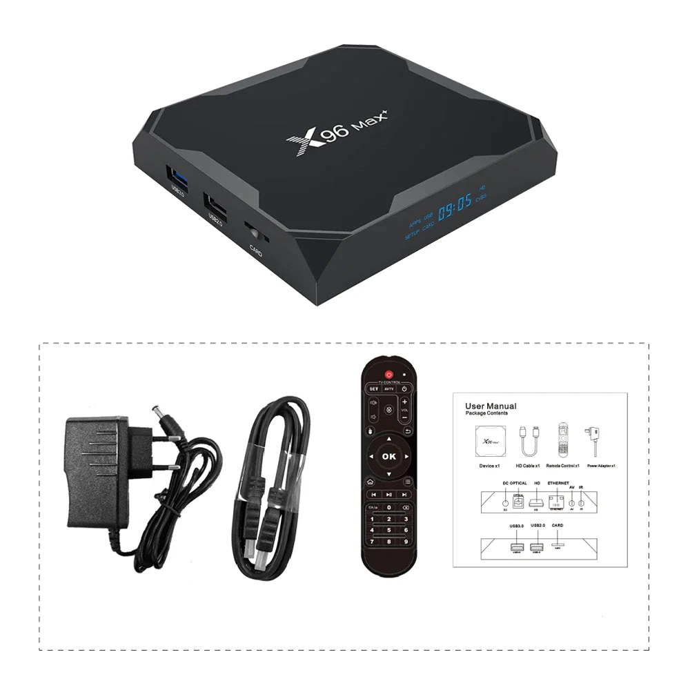 TV priedėlis X96 Max S905X3 4/64GB TV box Android 9.0 – Androidbox.lt Tv priedėlis x96 max s905x3 4/64gb tv box android 9. 0