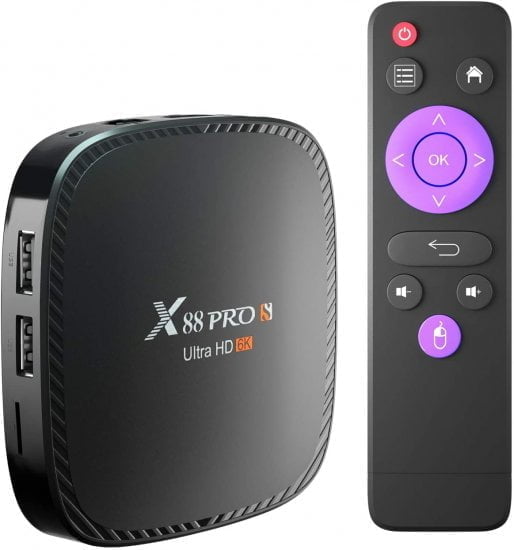 TV priedėlis X88 PRO S H616 4/64GB Tv box – Androidbox.lt