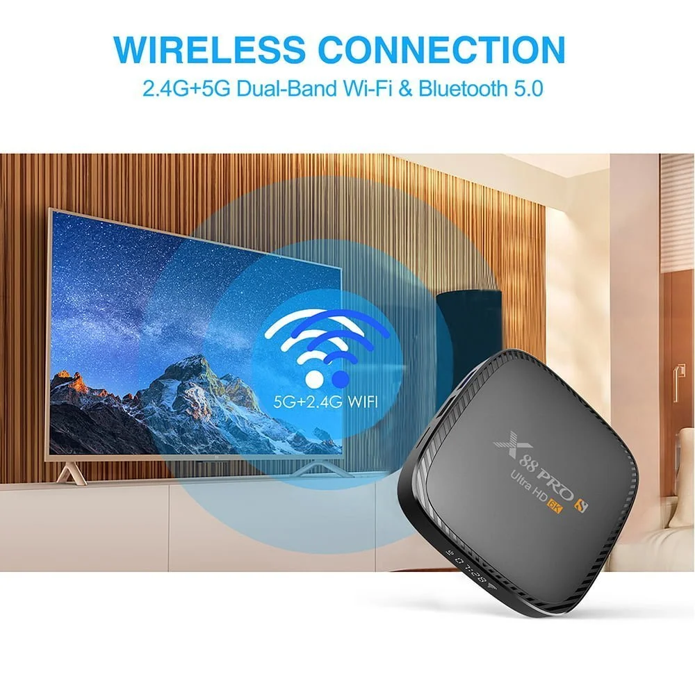 X88 PRO S Android TV priedėlis - H616 4/64GB Android 10.0