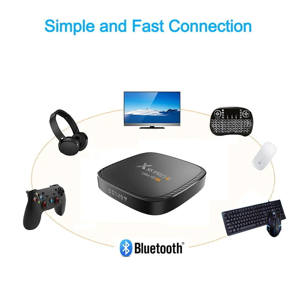X88 PRO S Android TV priedėlis - H616 4/64GB Android 10.0