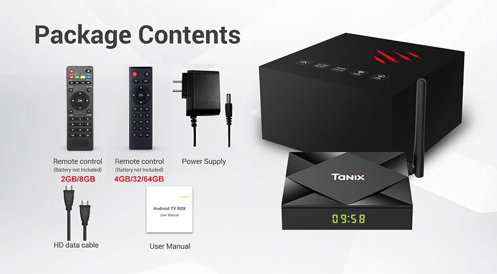Tanix tx6s allwinner h6 android 10. 0 4/64gb tv priedėlis tv box