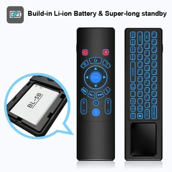 T6-C-M 15 Air Mouse pultelis (tinka tv priedėliams - tv box) – Androidbox.lt