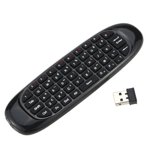 C120 air mouse Blacklit (tinka tv priedėliams - tv box) – Androidbox.lt