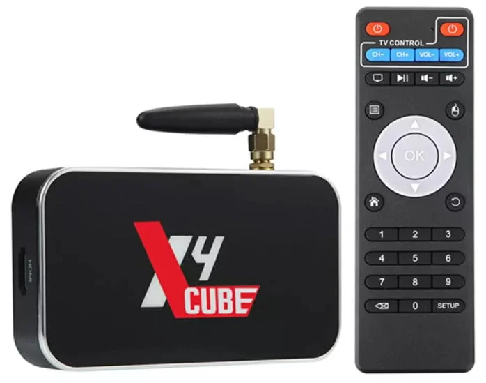 Ugoos x4 cube tv priedėlis android 11 amlogic s905x4