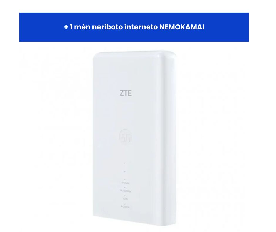 5G/4G CPE imtuvas ZTE MC7010 + 1 mėn neribotas internetas NEMOKAMAI!