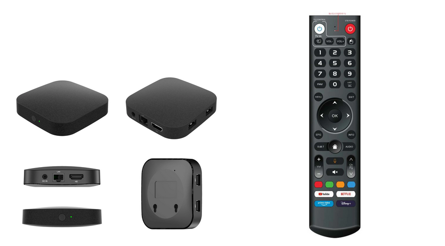 Q8 tv box priedėlis android 11 4/32 gb. Gerai veikia su go3, telia play ir netflix