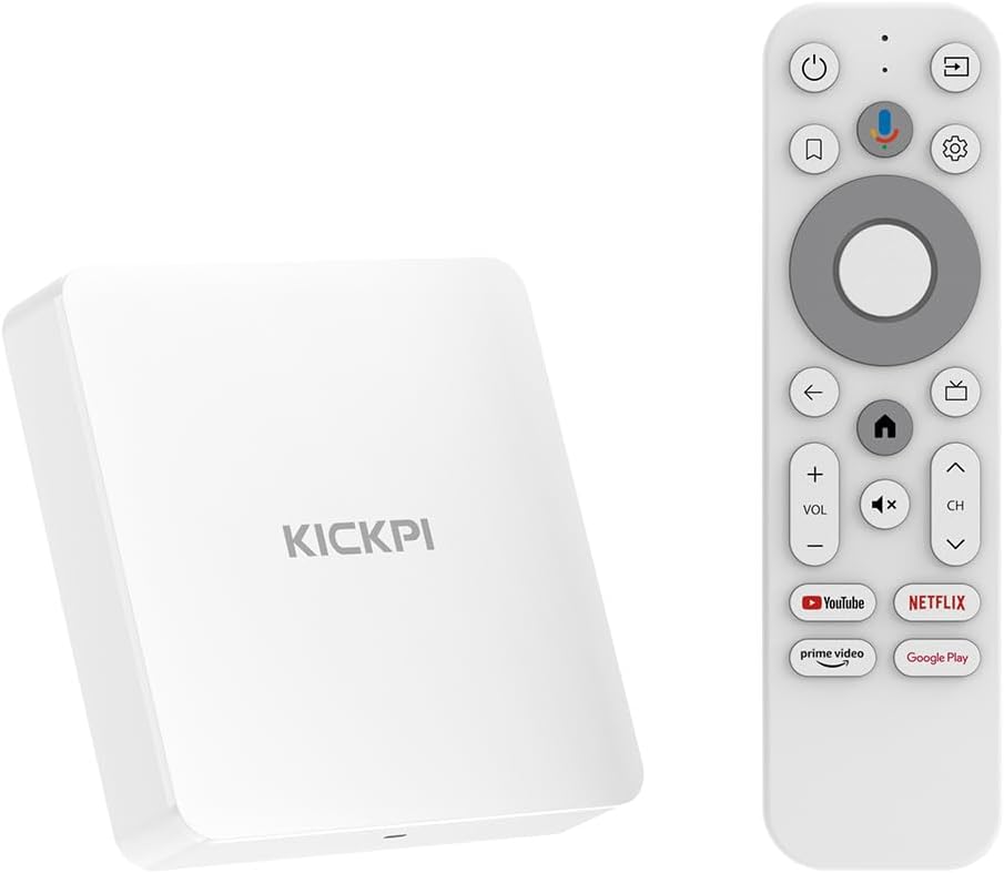 KICKPI KP1 Smart Android 11 TV BOX puikiai tinka Telia play, Go3, ir t.t.