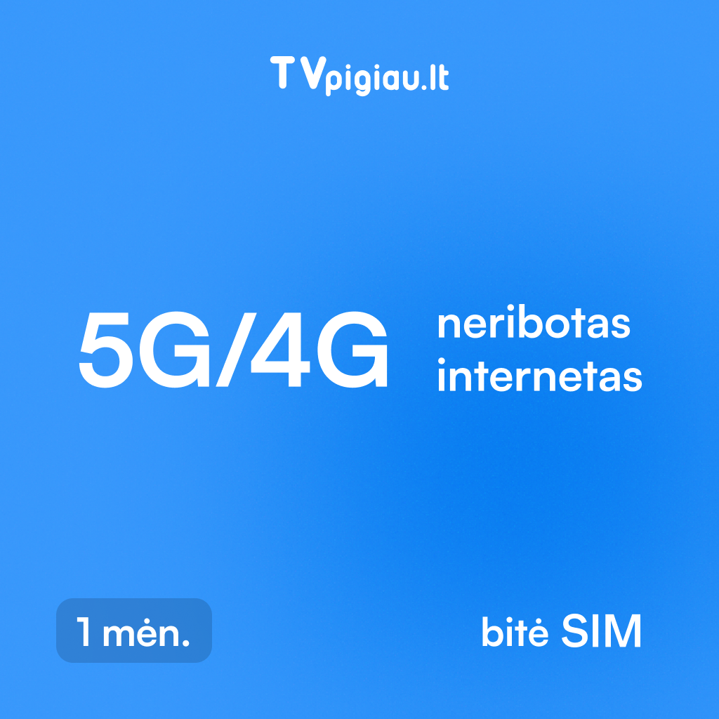 „Home 5G 100“ – 1 mėnesio mobilus internetas su 5G/4G ryšiu