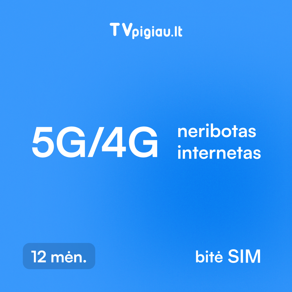 „Home 5G 100“ – 12 mėnesių mobilus internetas su 5G/4G ryšiu