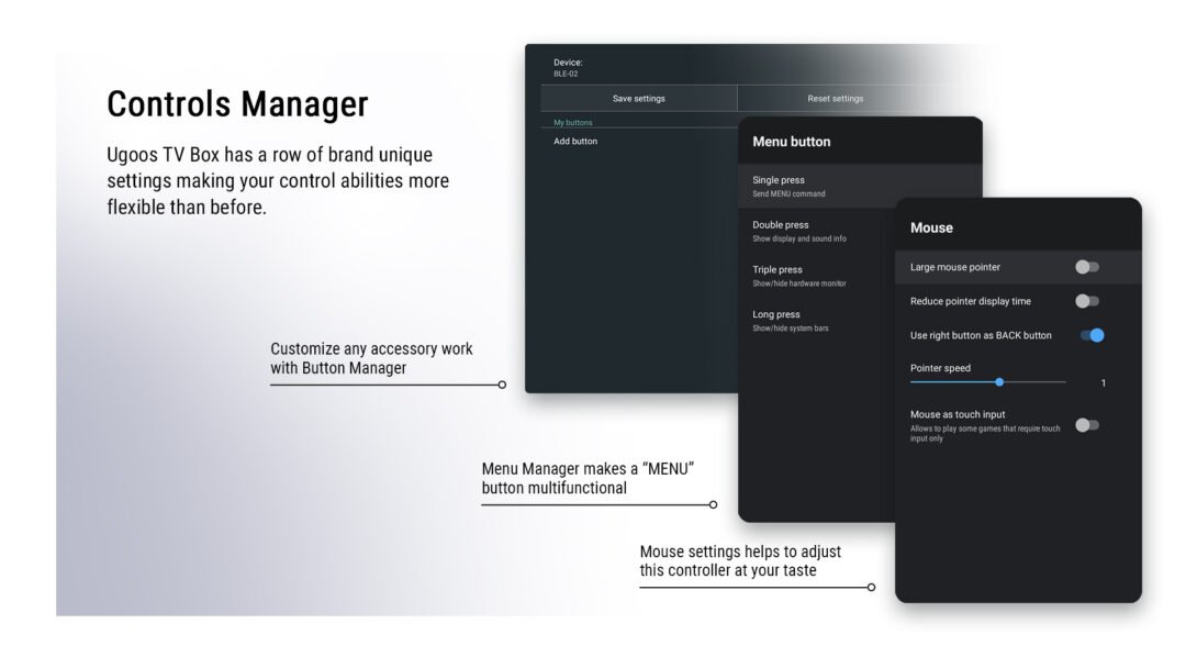 UGOOS AM8 Pro 8GB/64GB Android TV Box