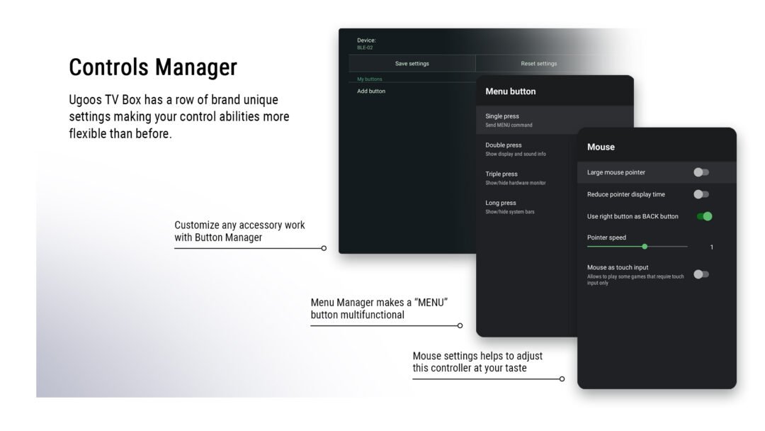 Ugoos x5m pro 4gb/32gb android tv box